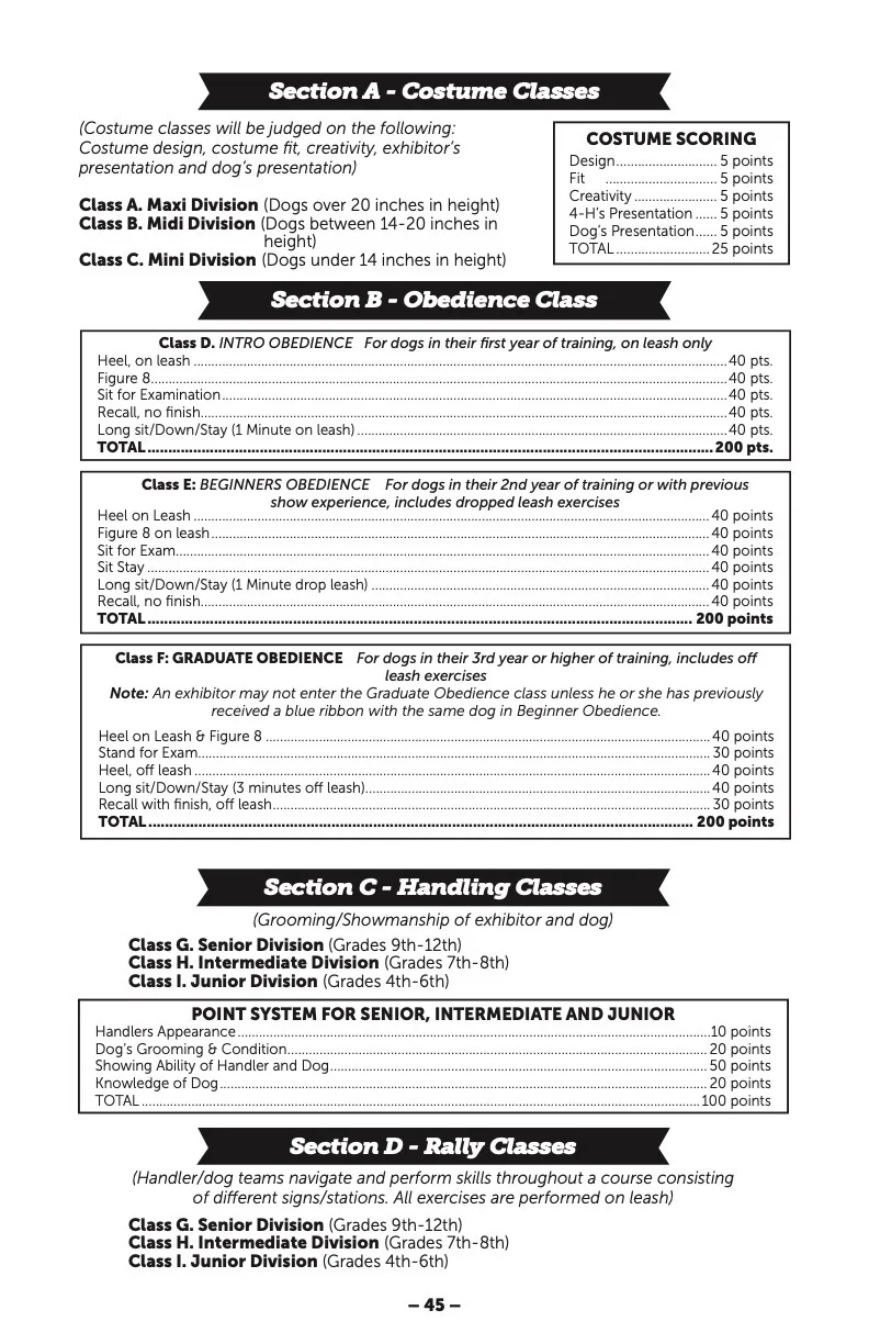 2024 Great Jones County Fair Premium Book Page #45