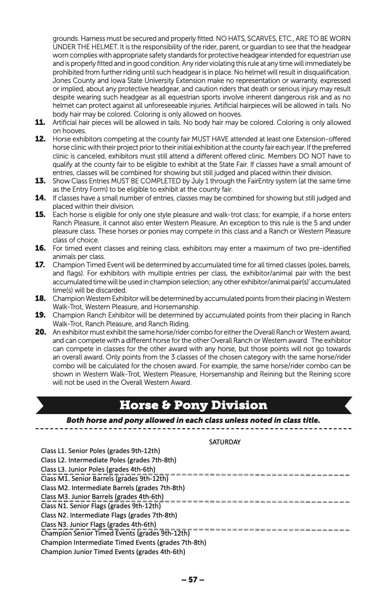 2024 Great Jones County Fair Premium Book Page #57